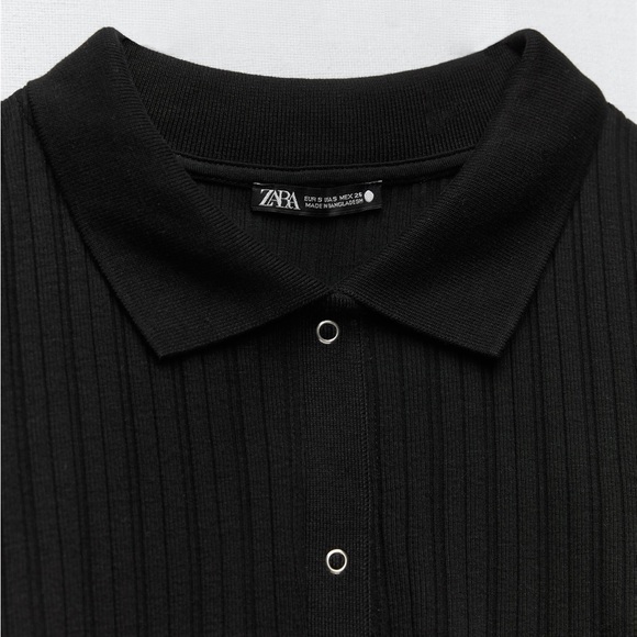 Black Zara polo sweater - Picture 5 of 6